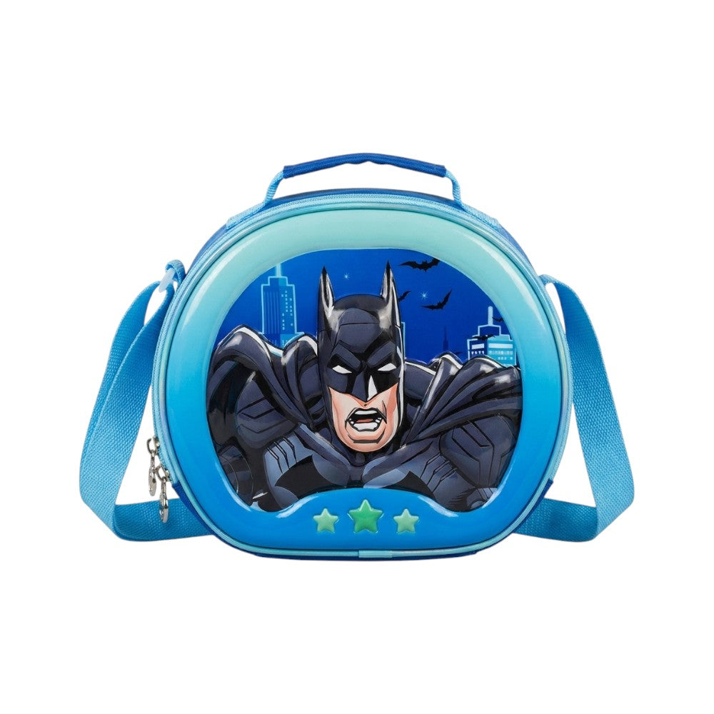 CB02 LUNCH BAG ROUND BATMAN EMB Default Title - MamasJan Toys