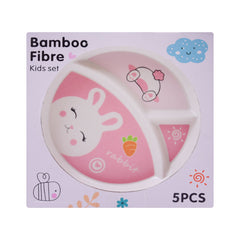 M6816 BAMBOO FIBER DINNERWARE 5PC SET ASST IR Default Title - MamasJan Toys