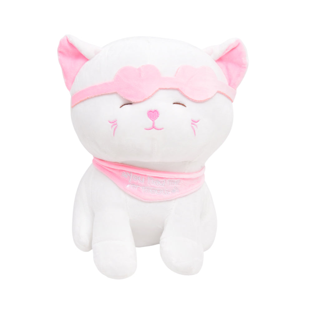 KITEN PLUSHY CAT W-GLASSES 12INCH Default Title - MamasJan Toys