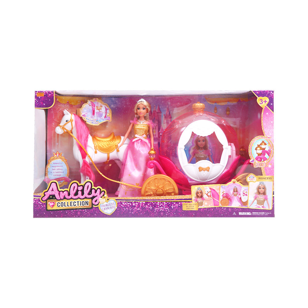 616882 ANLILY DOLL WITH CARRIAGE IR Default Title - MamasJan Toys