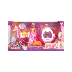 616882 ANLILY DOLL WITH CARRIAGE IR Default Title - MamasJan Toys