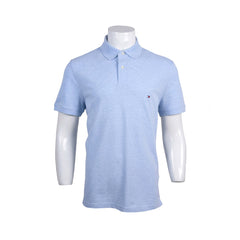 TH MEN S/S POLO SHIRT MW32346-429 L-BLU XL (IRS) S - MamasJan mens wear