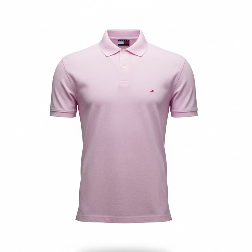 TH MEN S/S POLO SHIRT MW32348-651 PNK L (IRS) XL - MamasJan mens wear