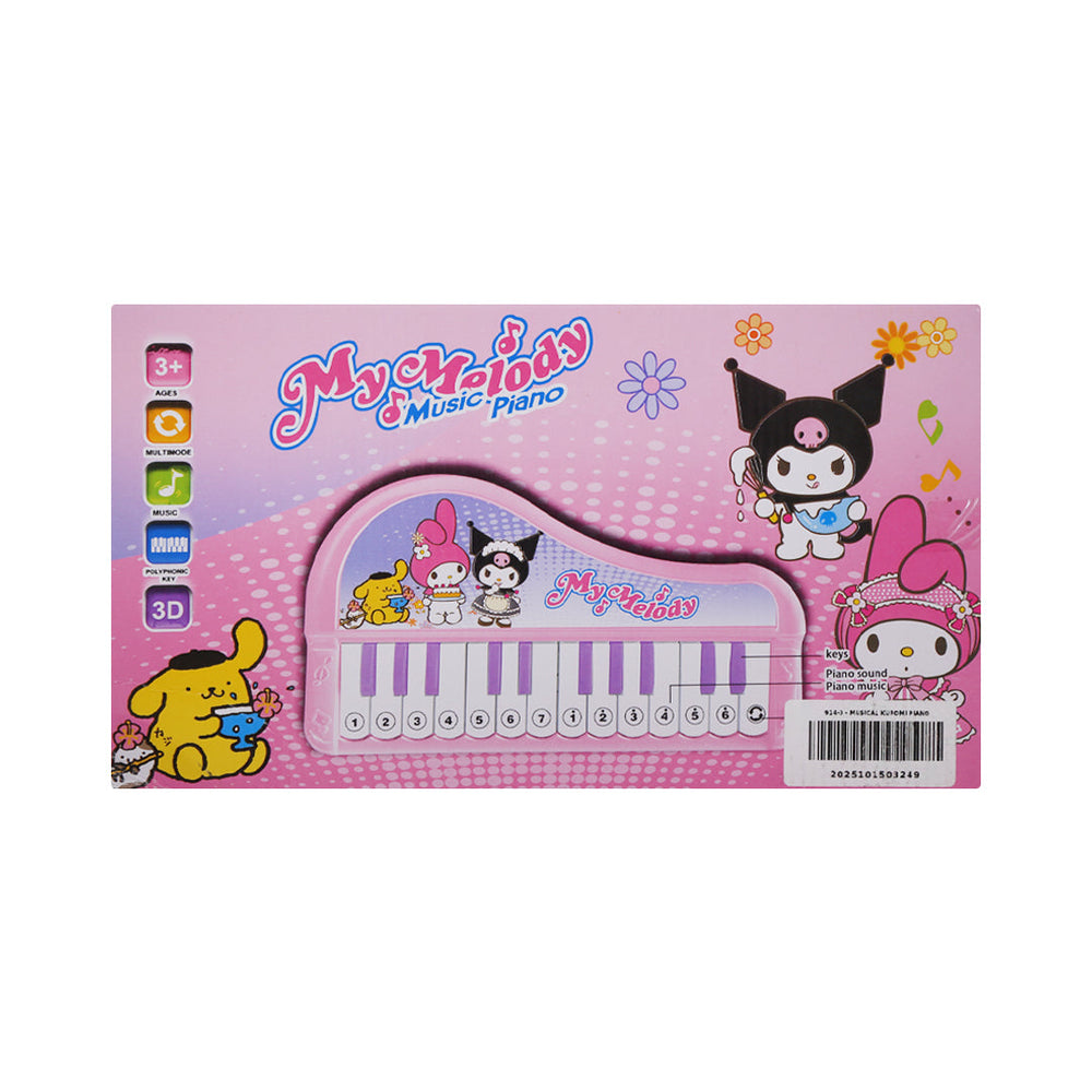 914-3 MUSICAL KUROMI PIANO A.I Default Title - MamasJan Toys