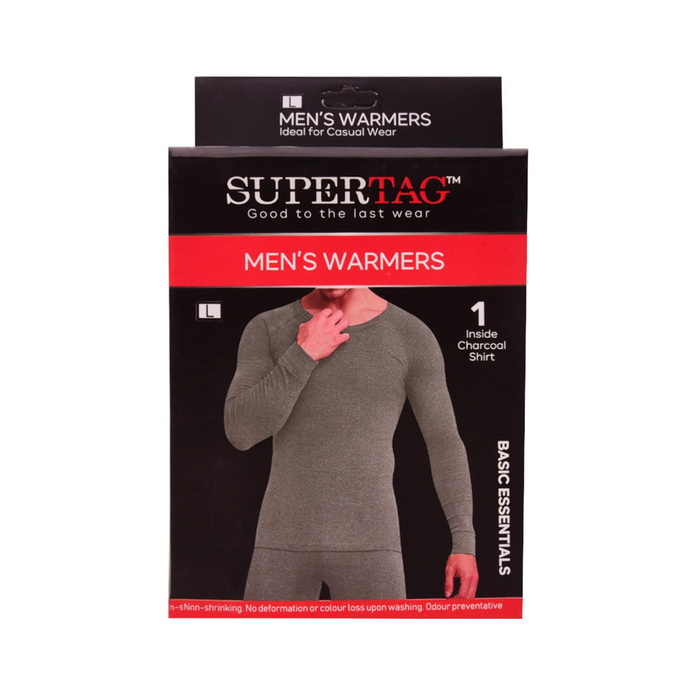 SUPER TAG MEN WARMER SHIRT CHR LARGE 1P Default Title - MamasJan mens wear