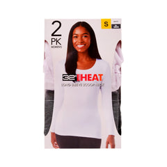 LADIES HEAT-32 WARMER SHIRT P-2 GRY/WHT S (IR) Default Title - MamasJan mens wear