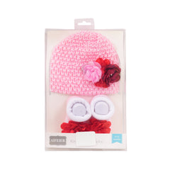 BABY CAP BOOTIES SET MZW-25 7524 Default Title - MamasJan KidsWear