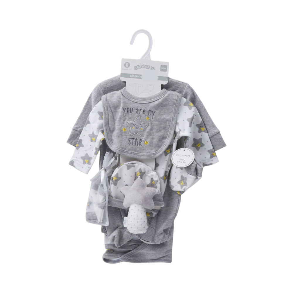 BABY 8PC GIFT SET HANGER MZS-25 0-3M S9306 Default Title - MamasJan KidsWear