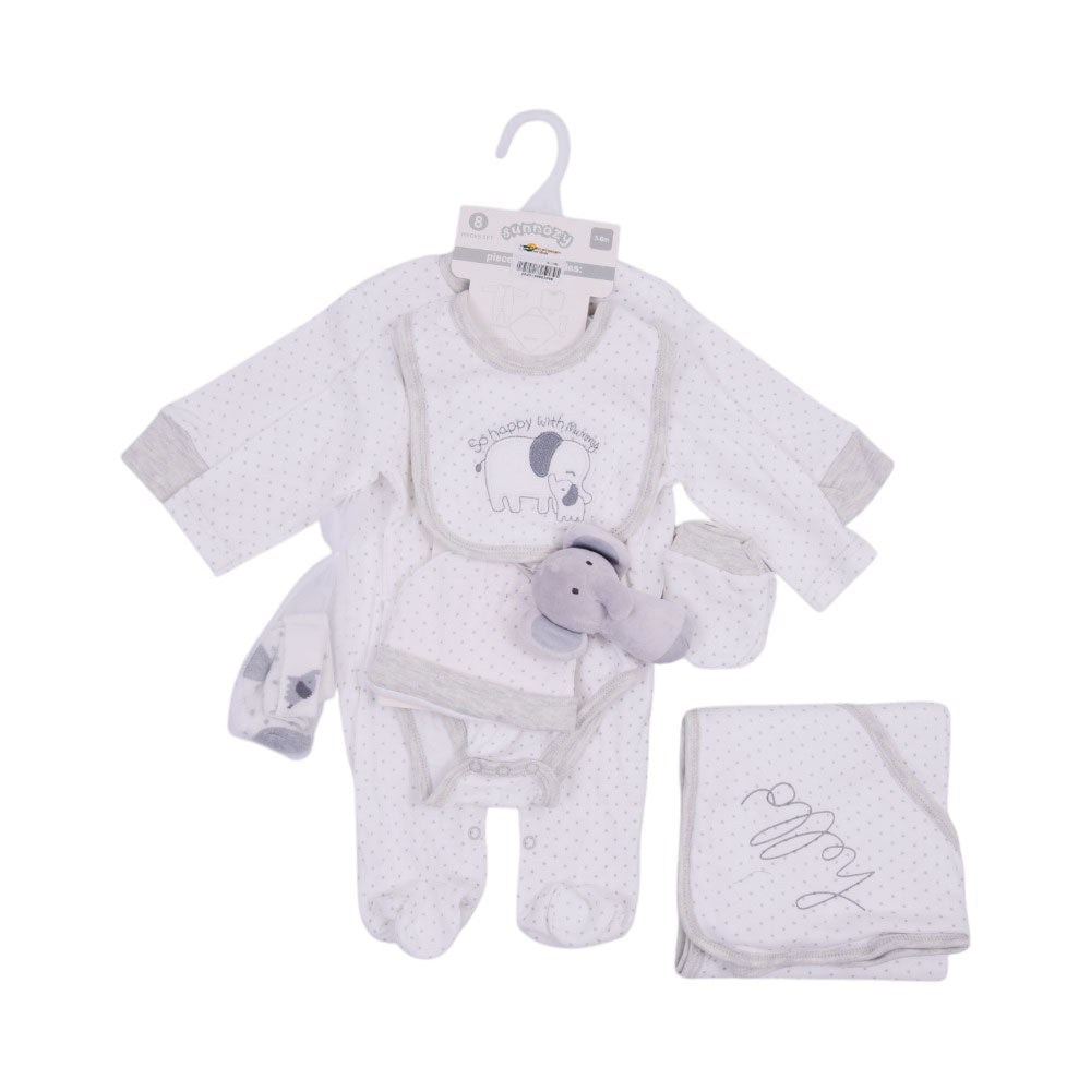 BABY 8PC GIFT SET HANGER MZS-25 3-6M S9309 Default Title - MamasJan KidsWear