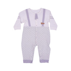 BOYS L/S ROMPER MZS-25 6-9M B13 W.G Default Title - MamasJan KidsWear