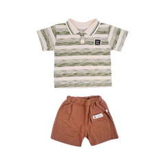 BOY S/S 2PC KNICKER SUIT MZS-25 2-3 YEAR BS-1 W/G Default Title - MamasJan KidsWear