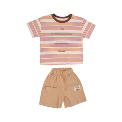 BOY S/S 2PC KNICKER SUIT MZS-25 3-4 YEAR BS-7 W/G Default Title - MamasJan KidsWear