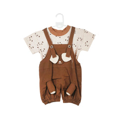 BOY S/S 2PC ROMPER MZS-25 9-12M GS-9 W/G Default Title - MamasJan KidsWear
