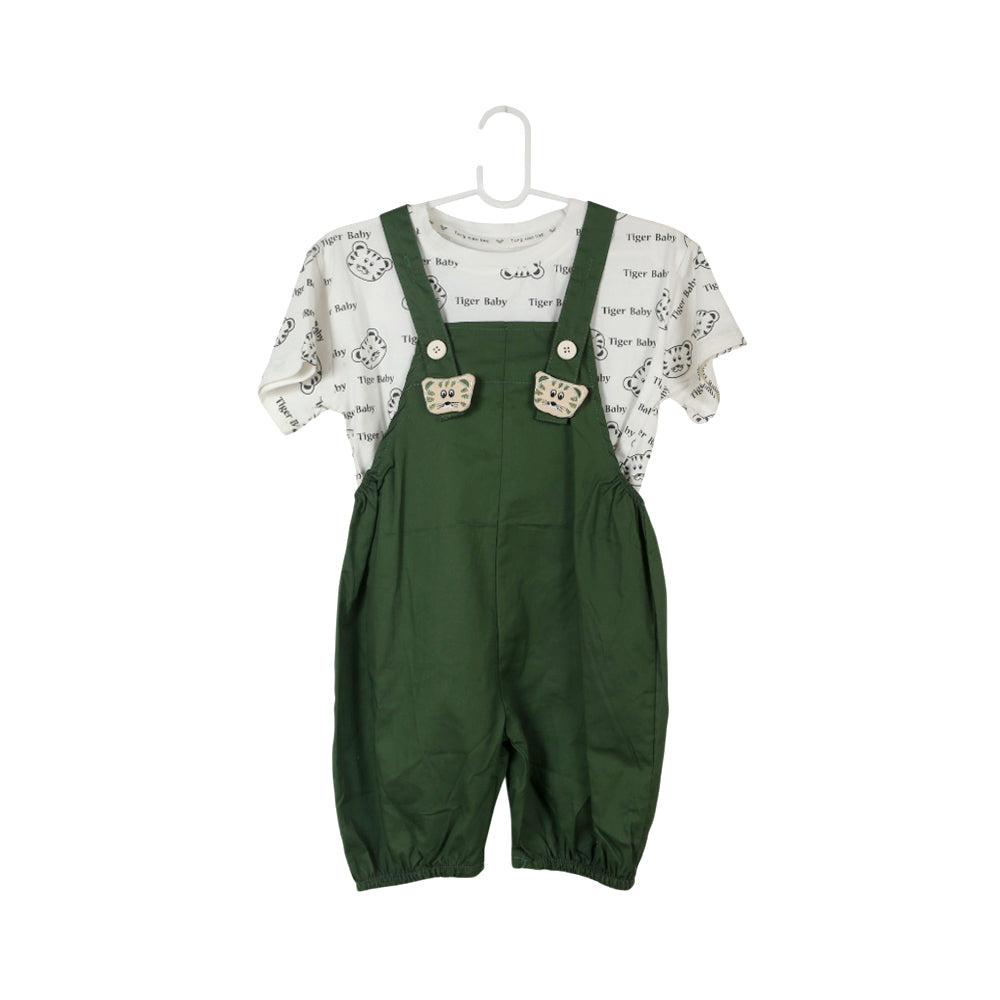 BOY S/S 2PC ROMPER MZS-25 3-4 YEAR GS-8 W/G Default Title - MamasJan KidsWear