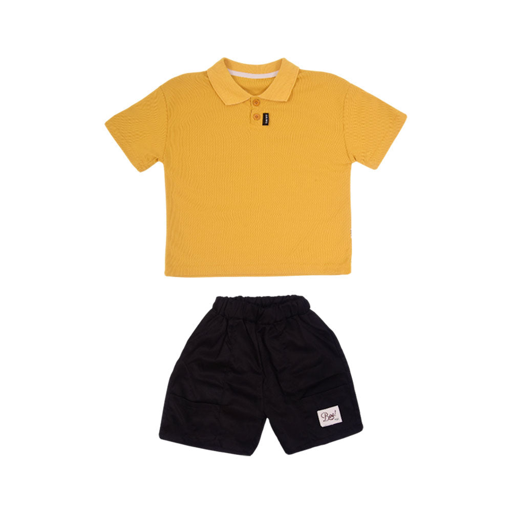 BOY S/S 2PC KNICKER SUIT MZS-25 4-5 YEAR 0103 W/G Default Title - MamasJan KidsWear