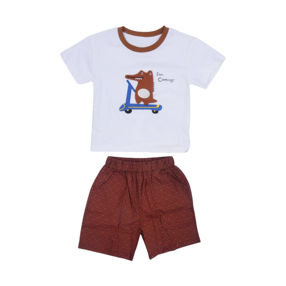 BOYS S/S 2PC KNICKER SUIT MZS-25 12-18M 22475 Default Title - MamasJan KidsWear