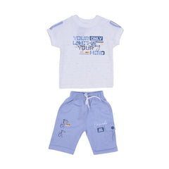 BOY S/S 2PC KNICKER SUIT Y/T MZS-25 18-24M 5062 Default Title - MamasJan KidsWear