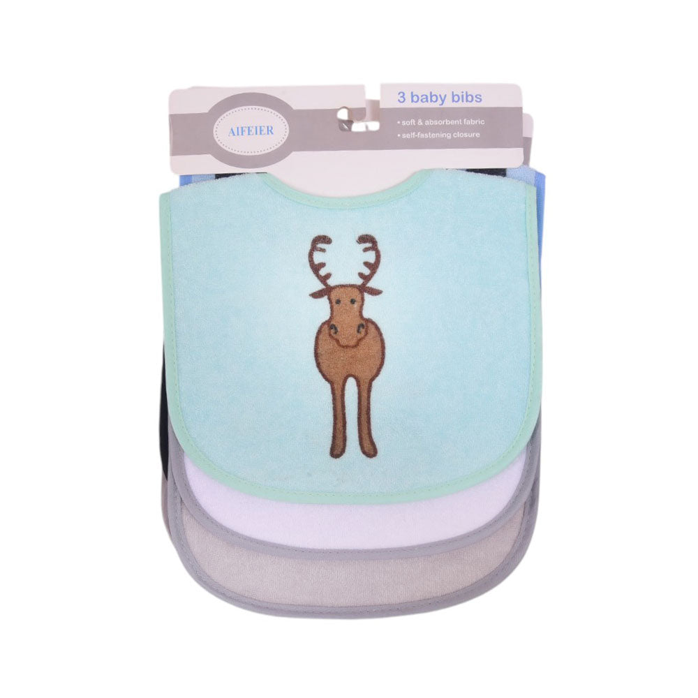 BABY BIBS 3PC PACK MZS-25 9942 Y/T Default Title - MamasJan KidsWear