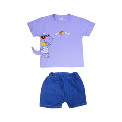 BOYS S/S 2PC KNICKER SUIT AHS-25 12-18M 505 Y.T Default Title - MamasJan KidsWear