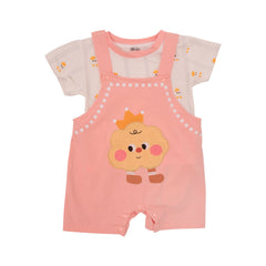 BOYS S/S 2PC ROMPER AHS-25 6-9M 502 Y.T Default Title - MamasJan KidsWear