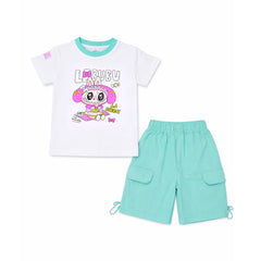 GIRLS S/S 2PC KNICKER SUIT LABUBU KIDS NZS-25 12-18M D-7 A.G Default Title - MamasJan KidsWear