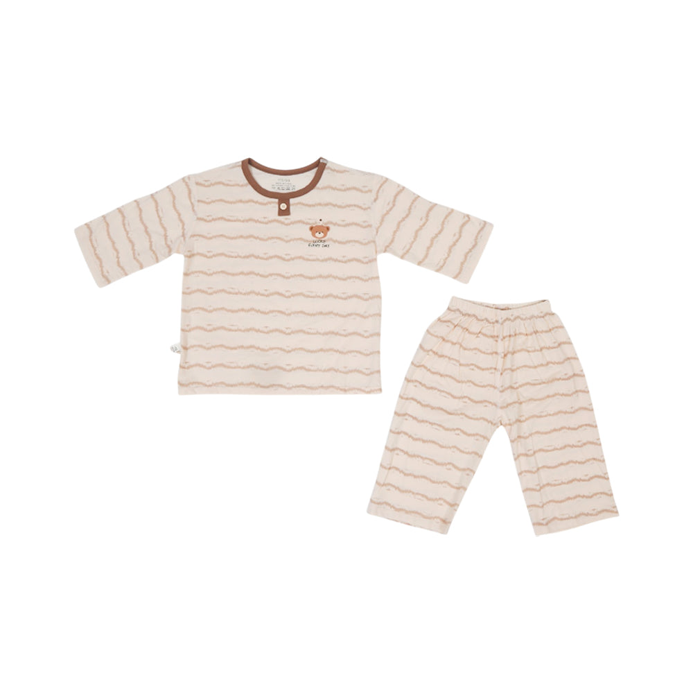 BOYS S/S 2PC SLEEPING SUIT W-SHORT IRS-25 2-3 YEAR CC-1 Default Title - MamasJan KidsWear