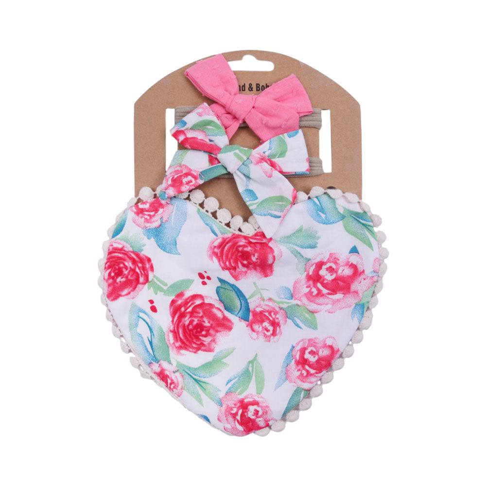 BABY BIB W-2HAIR BANS IRS-25 BB-7 Default Title - MamasJan KidsWear