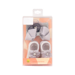 BABY BOOTIES 1PAIR W-2 HAIR BANDS IRS-25 B-8 Default Title - MamasJan KidsWear