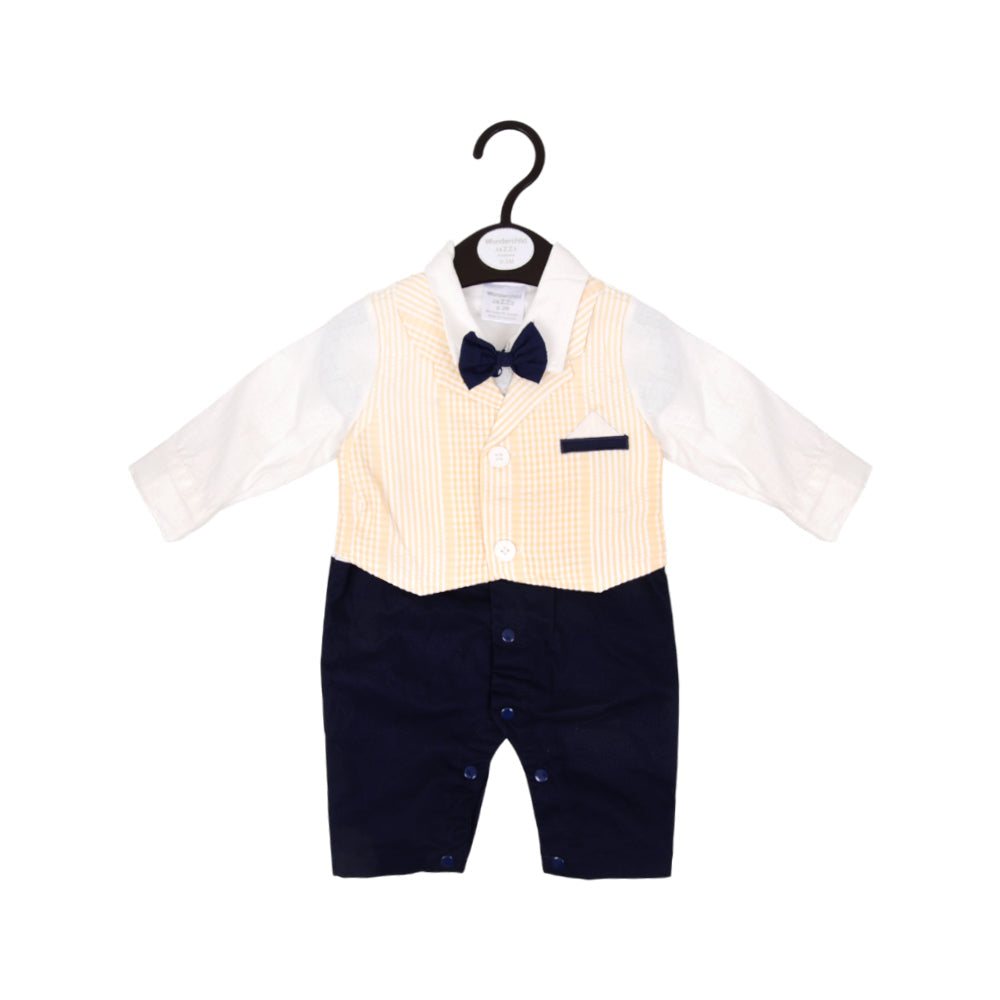 BOYS L/S 2PC ROMPER OSB IRW-25 0-3M 281-031 THAI Default Title - MamasJan KidsWear