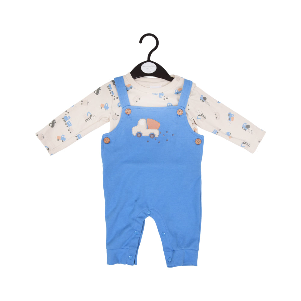 BOYS L/S 2PC ROMPER IRW-25 3-6M 257-060 THAI Default Title - MamasJan KidsWear