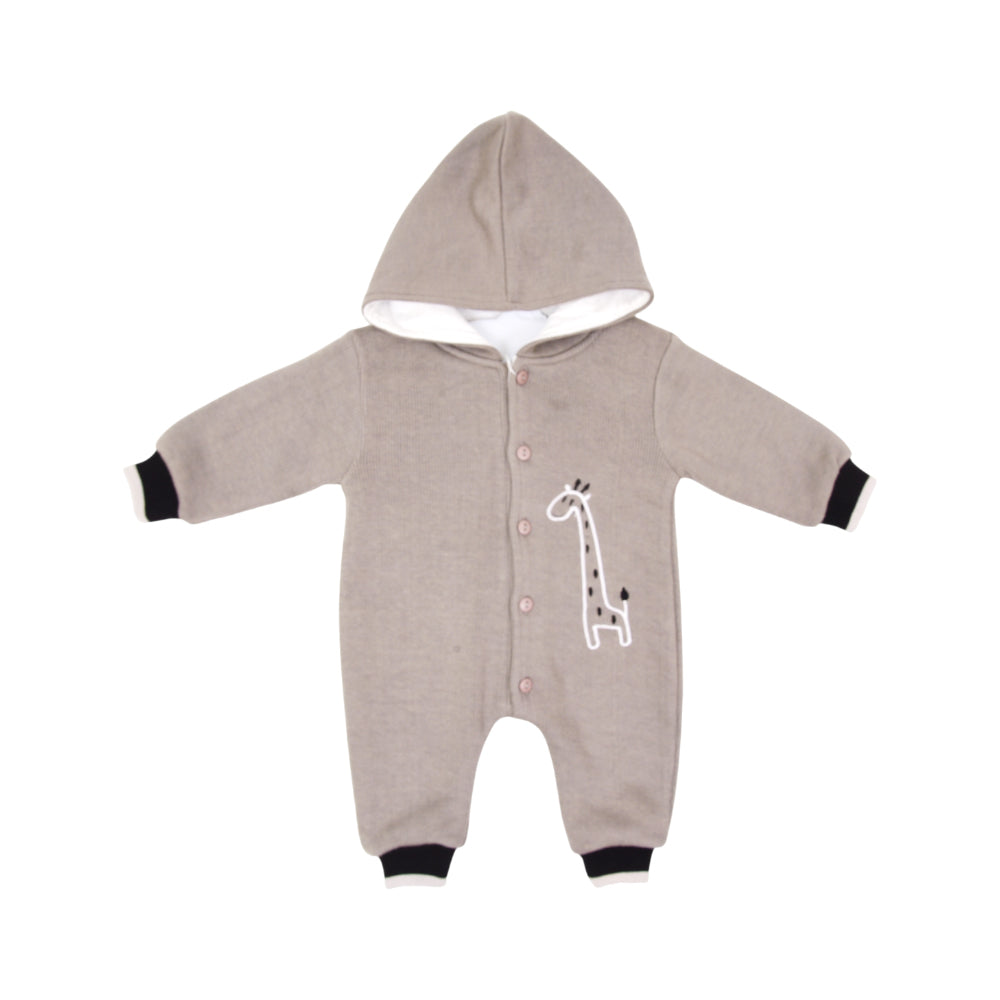 BOYS L/S ROMPER HOODED O.S.B NZW-25 9-12 M 812 Default Title - MamasJan KidsWear