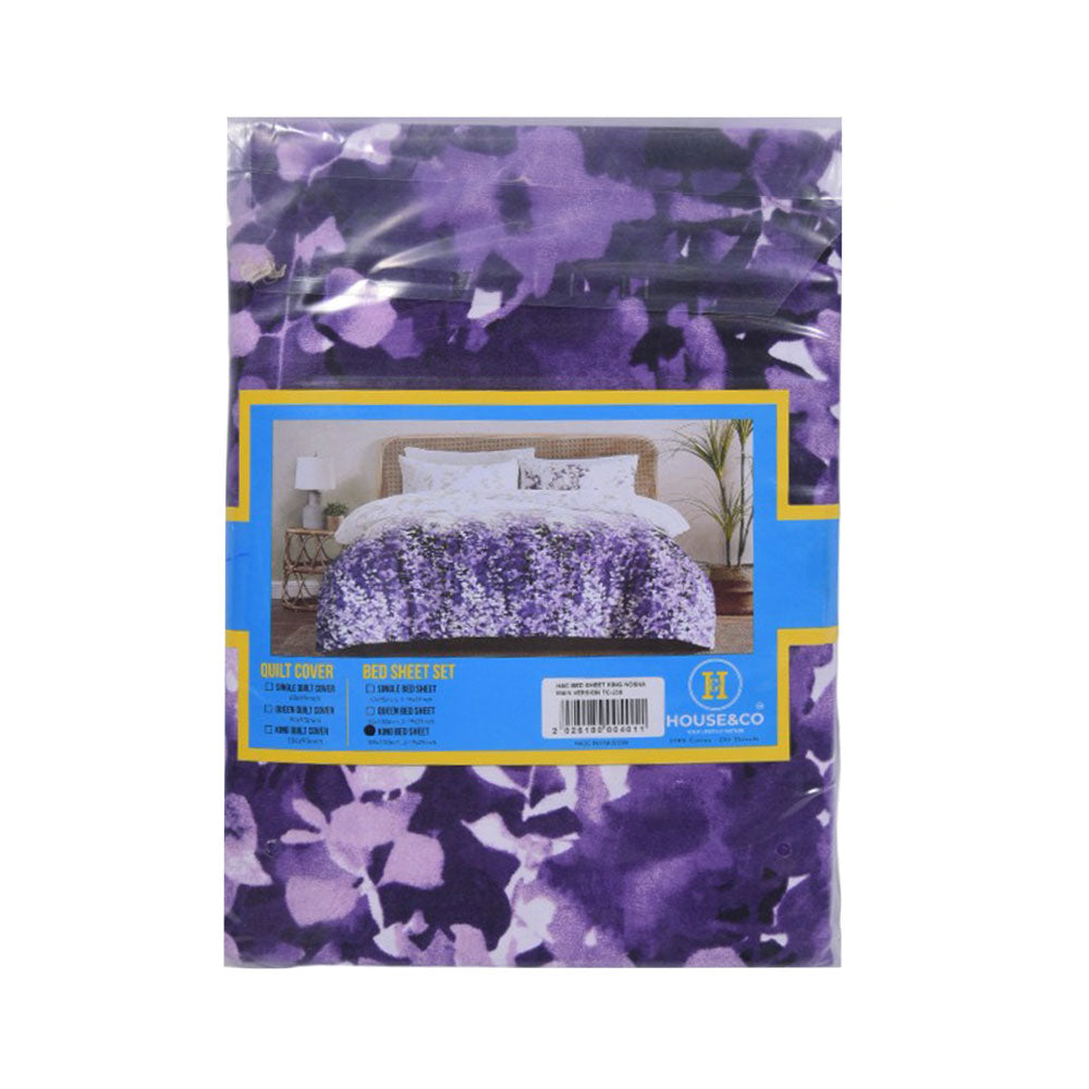 House & Co BED SHEET KINGNOSHA MAIN VERSION TC-250 Default Title - MamasJan Household