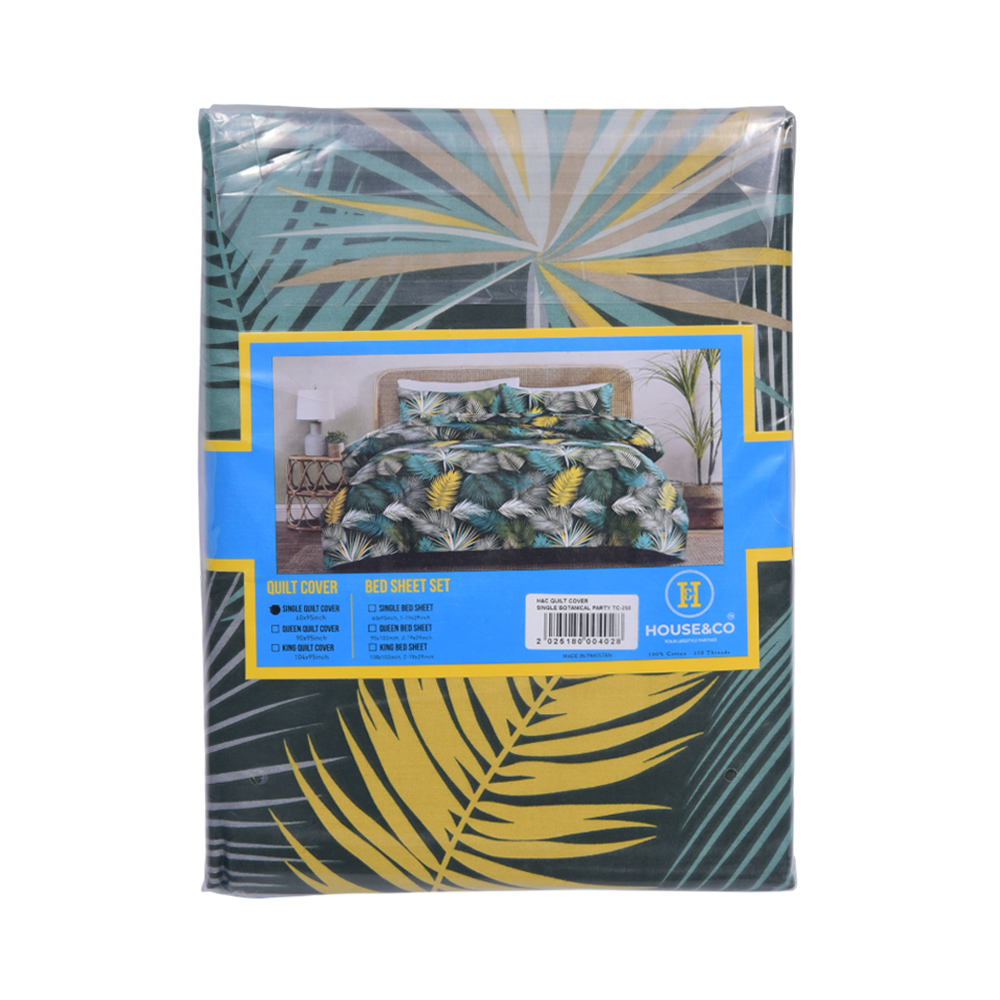 House & Co QUILT COVER SINGLEBOTANICAL PARTY TC-250 Default Title - MamasJan Household