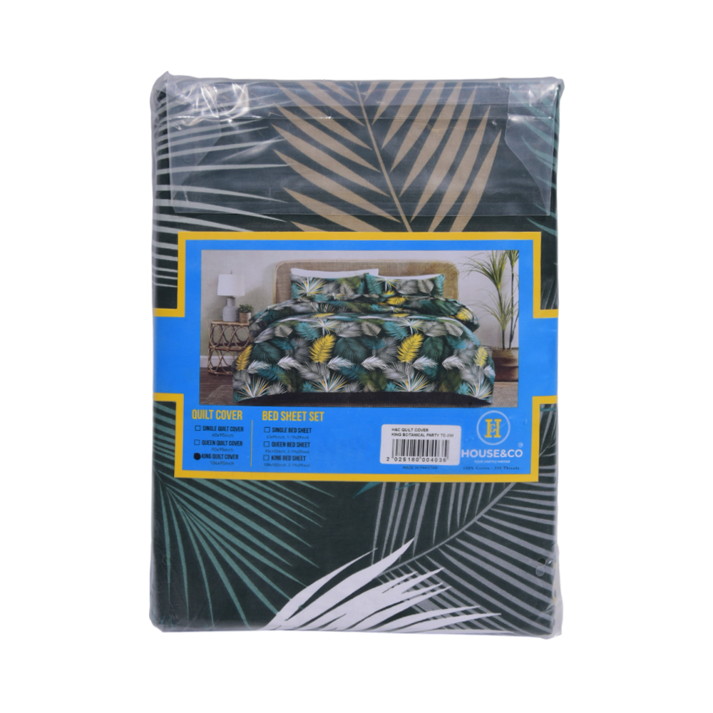 House & Co QUILT COVER KINGBOTANICAL PARTY TC-250 Default Title - MamasJan Household