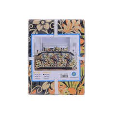 House & Co BED SHEET SINGLE ORANGE FLOWER MAIN VERSION TC-200 Default Title - MamasJan Household