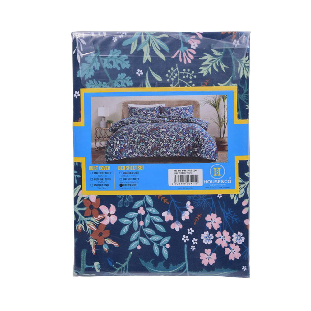 House & Co BED SHEET KINGLEAF MAIN VERSION TC-250 Default Title - MamasJan Household