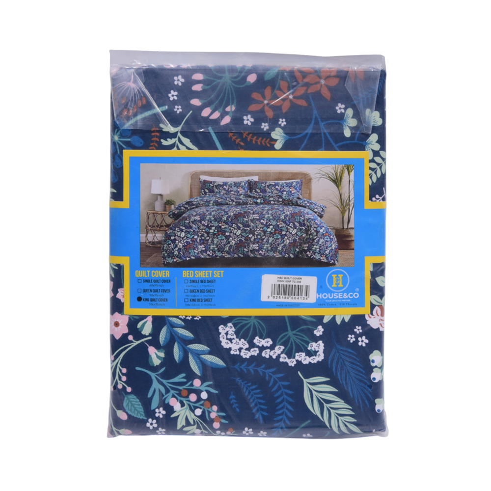 House & Co QUILT COVER KINGLEAF TC-250 Default Title - MamasJan Household