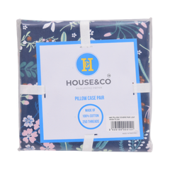 House & Co PILLOW COVERS PAIR LEAF 19X29 TC-250 Default Title - MamasJan Household