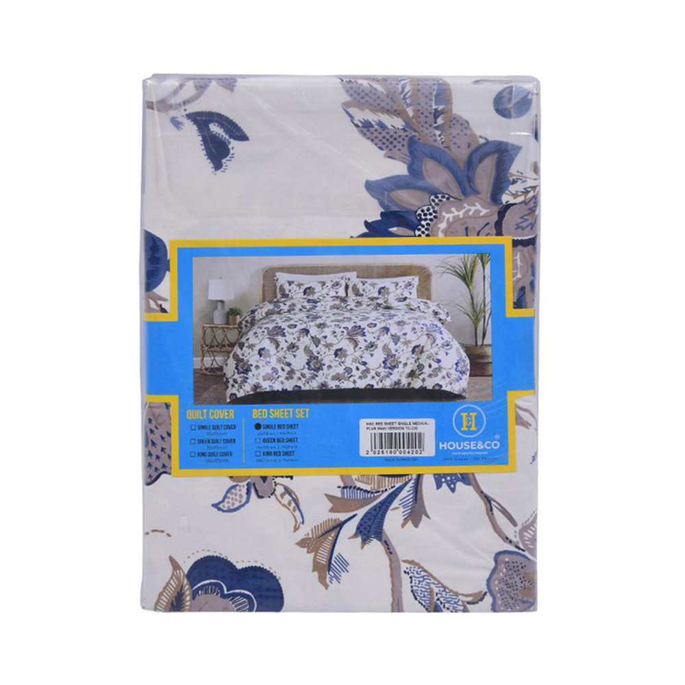 House & Co BED SHEET SINGLE MEDICAL PLUS MAIN VERSION TC-250 Default Title - MamasJan Household
