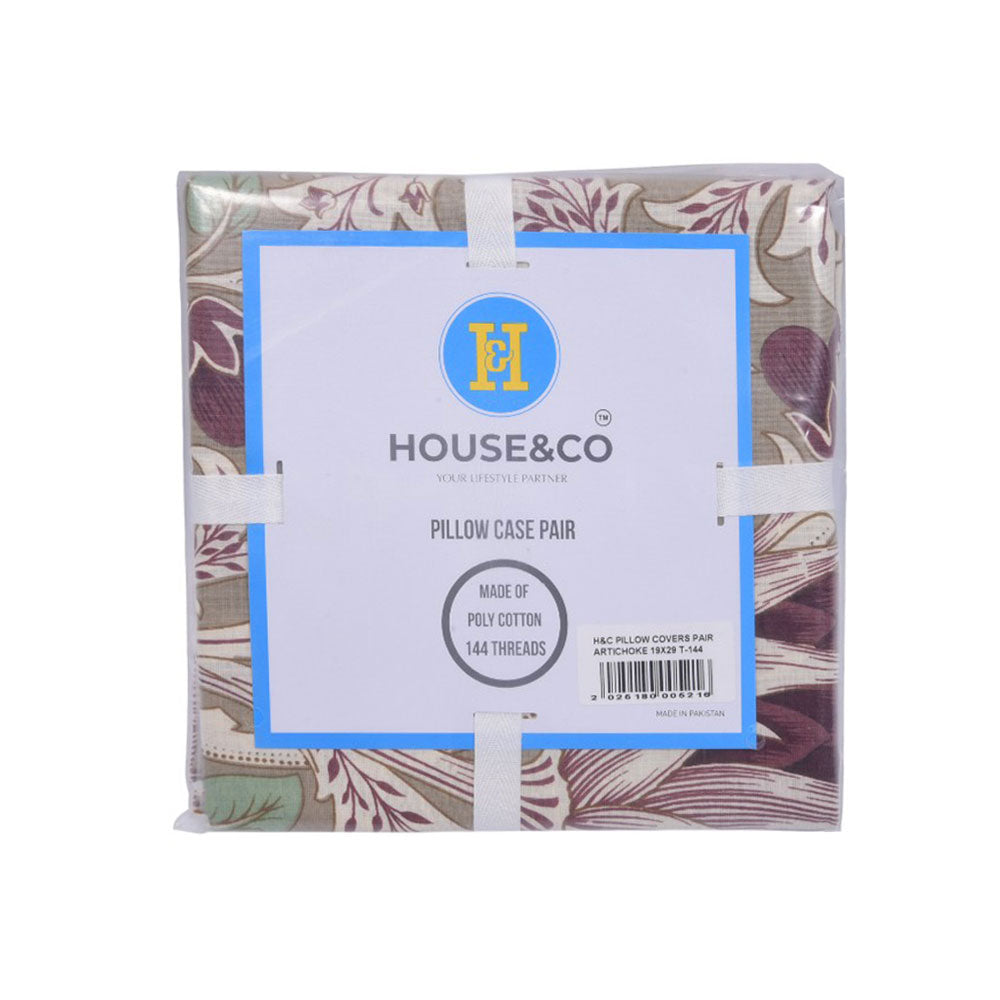 House & Co PILLOW COVERS PAIR ETCHING & ROSES 19X29 T-144 Default Title - MamasJan Household