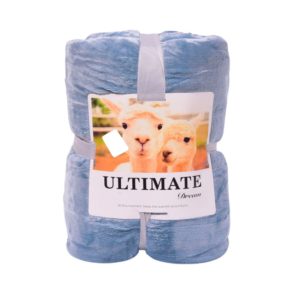 FLEECE BLANKET IR AQUA 62301-2 Default Title - MamasJan Household