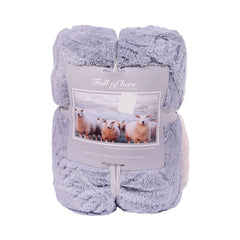 FLEECE BLANKET IR MEDIUM-BLUE 62301-3 Default Title - MamasJan Household
