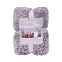 FLEECE BLANKET IR DARK-GREY 62301-5 Default Title - MamasJan Household