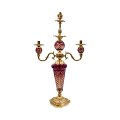 LAMP CRYSTAL BRASS IR XM10-2-W CUT108-C28 Default Title - MamasJan Décor