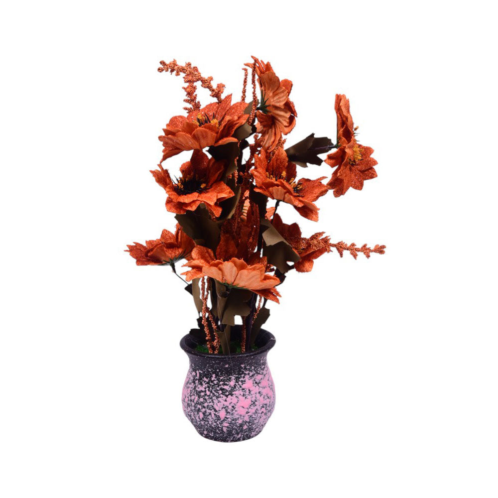 ARTIFICIAL FLOWER POT IR 0092-45 Default Title - MamasJan Decoration