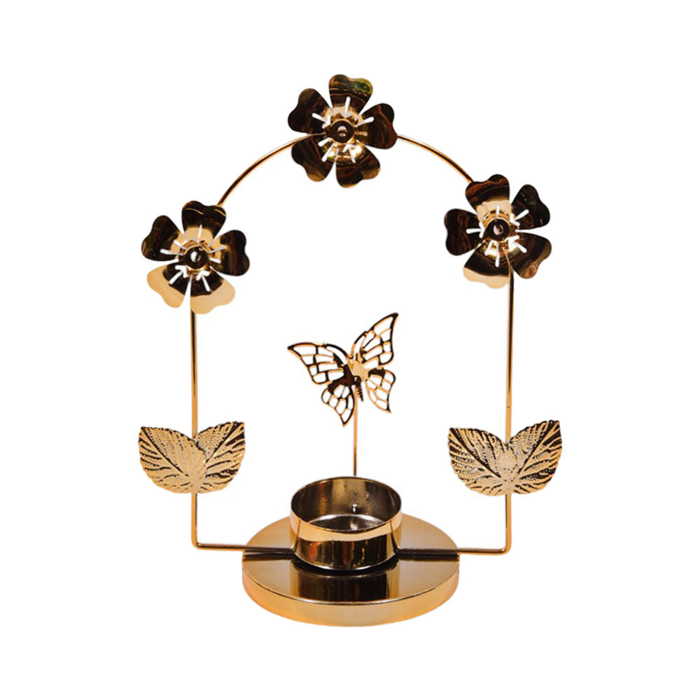 CANDLE STAND METAL IR 6842-11 Default Title - MamasJan Decoration