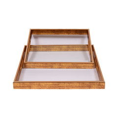 TRAY GLASS 2PC SET 202503-143 Default Title - MamasJan Décor