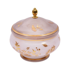 BOWL CANDY CRYSTAL BRASS IR MS-A112 JS1806A-622 Default Title - MamasJan Décor