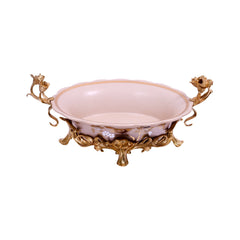 BOWL PORCELAIN BRASS IR H-PB56-367 JS-1801-HBW01 Default Title - MamasJan Décor