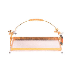 TRAY W-HANDLE BA73S/G Default Title - MamasJan Décor